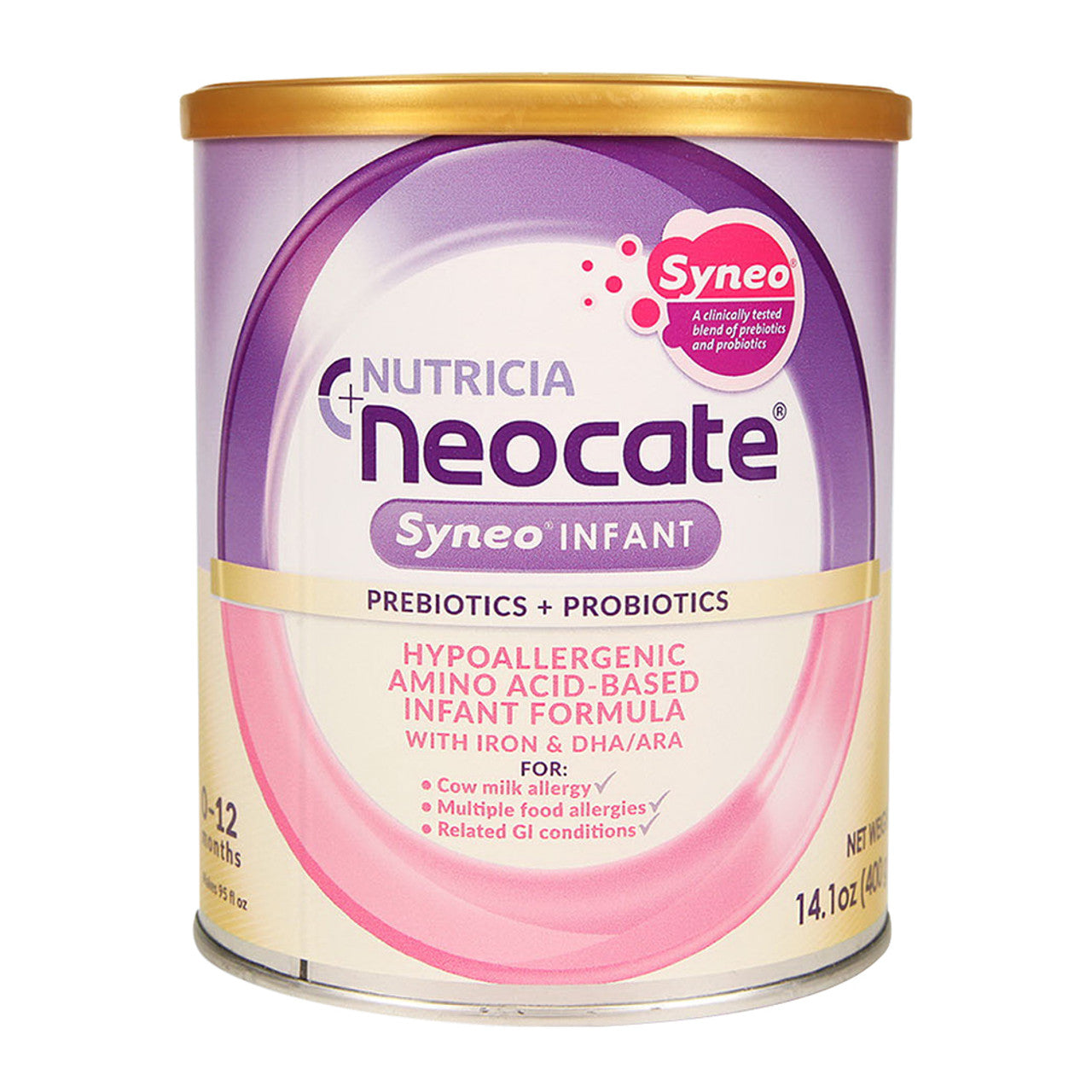 Nutricia Neocate Syneo Infant Prebiotics and Probiotics Hypoallergenic Formula, 1 Ea