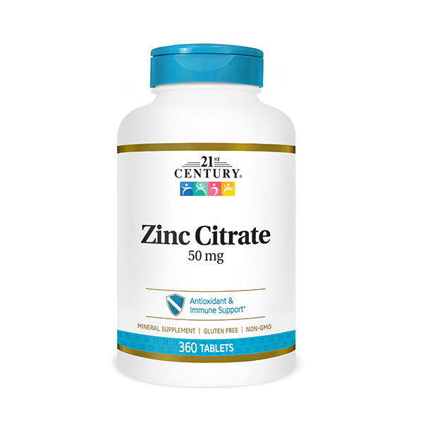 21ST CENTURY ZINC CITRATE 50MG