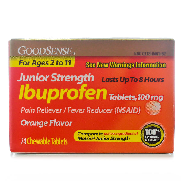 GEISS IBUPROFEN JR 100MG CHEW ORANGE