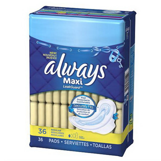 Always Maxi Pads Regular With Flexi-Wings - 36 Pads