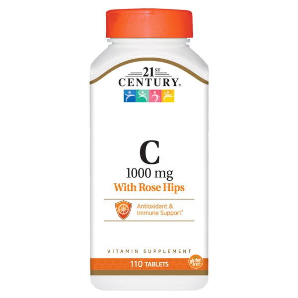 21ST CENTURY Vitamins amin C-1000MG W/ROSE HIP