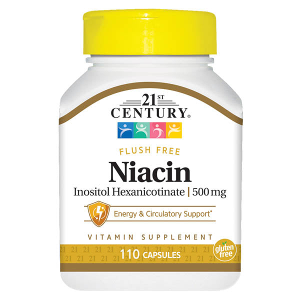 21ST CENTURY NIACIN 500MG FLUSH FREE