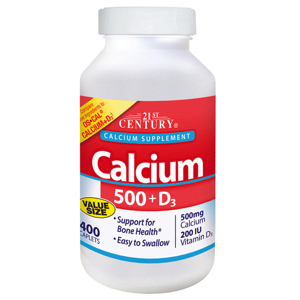 21St Century Calcium 500Mg +D