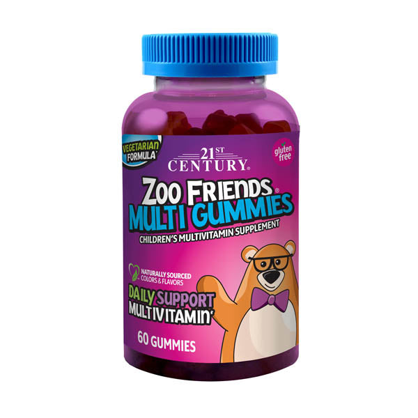 21ST CENTURY ZOO FRIENDS MULTIVitamins amin A Min