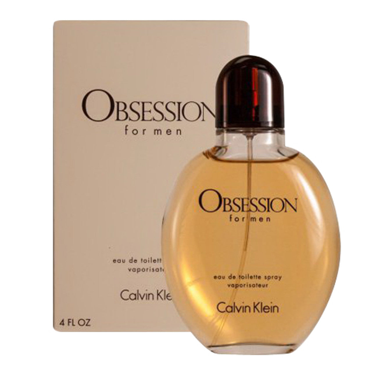 Calvin Klein Obsession for Men Eau de Toilette Spray, 4 Oz