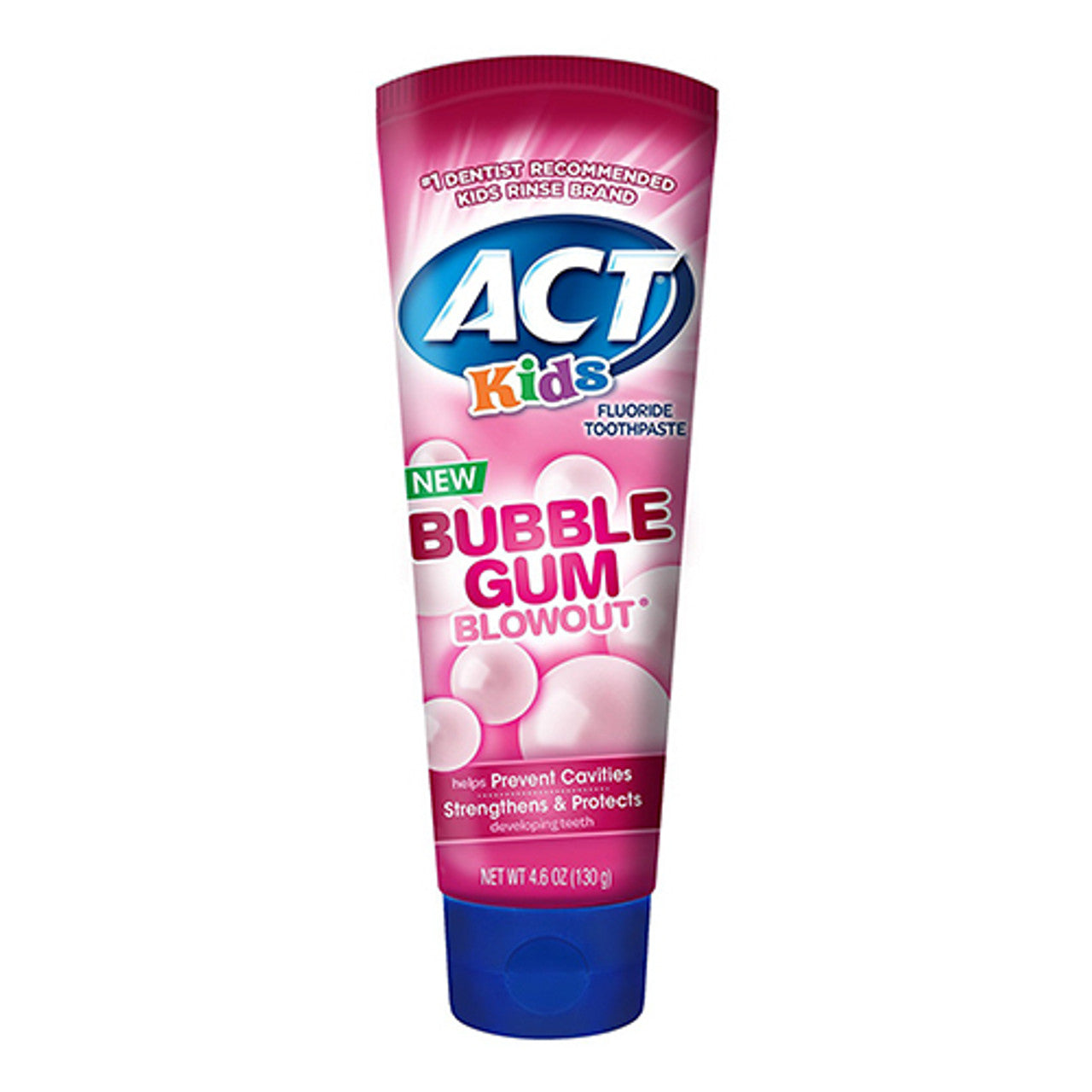 Act Kids Bubblegum Blowout Fluoride Toothpaste, 4.6 Oz