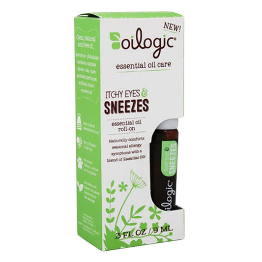 Oilogic Itchy Eyes and Sneezes Essential Oil Roll On, 0.3 Oz