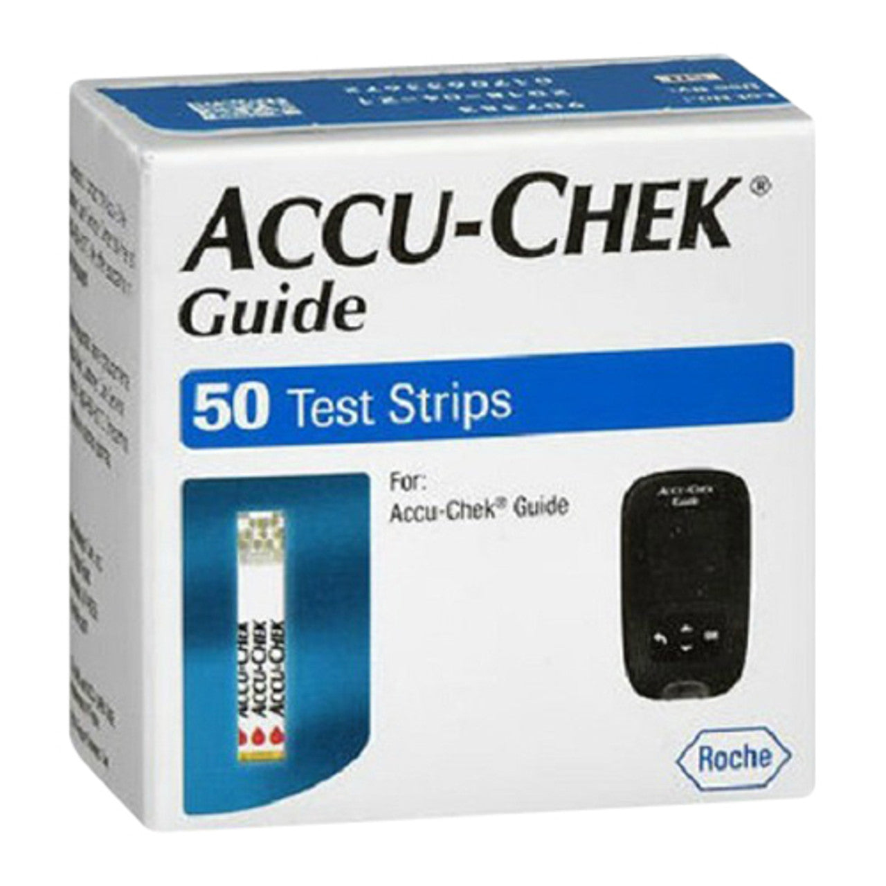 Accu Chek Guide Blood Glucose Test Strips, 50 Ea