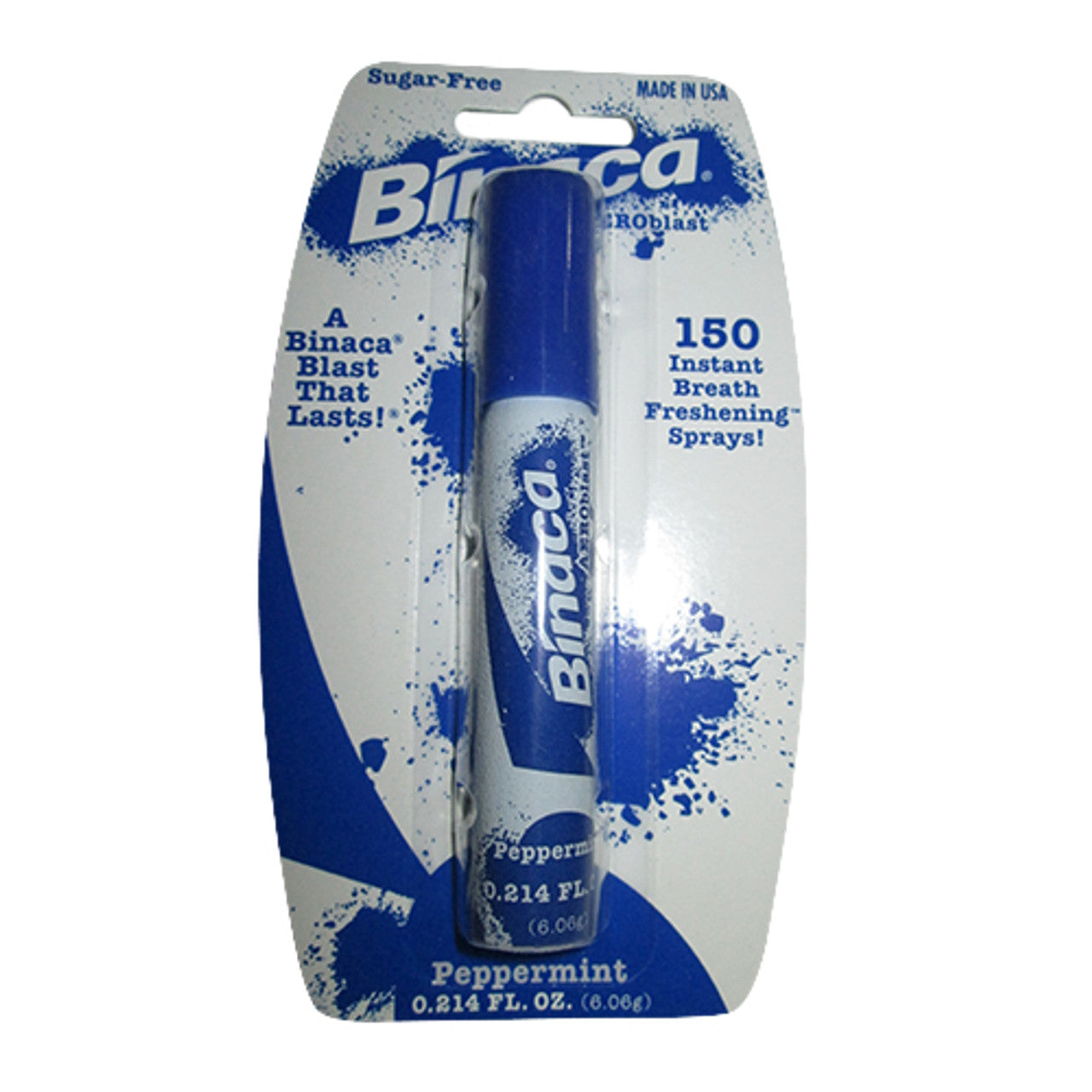 Binaca Fast Blast Breath Spray, Peppermint Flavor - 0.2 Oz