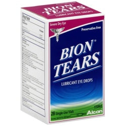 Alcon Bion Tears Lubricant Eye Drops, Single-Use Vials 28 ea