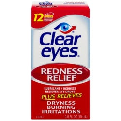 Clear Eyes Redness Relief Drops, 0.50 oz