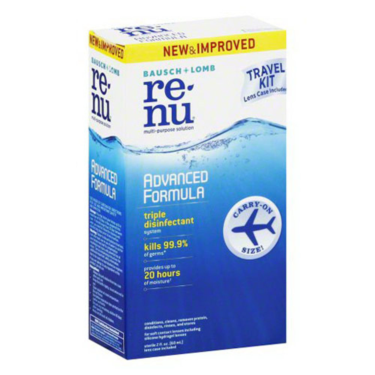 Bausch And Lomb Renu Advanced Formula Travel Pack Multipurpose Solution, 2 Oz