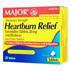 Heartburn Relief 20mg Tablet 25ct Major