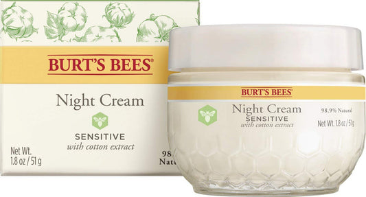 BL Burts Bees Night Cream 1.8oz Sensitive - Pack of 3