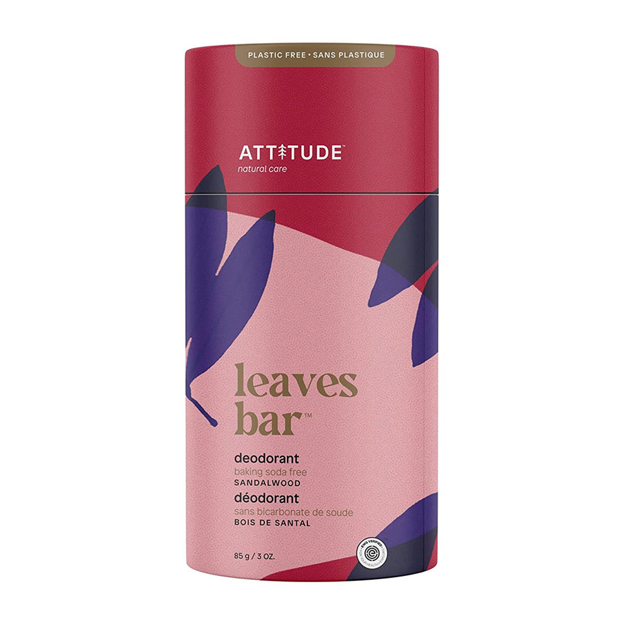 Attitude Aluminum Free Deodorant, Sandalwood, 3 Oz