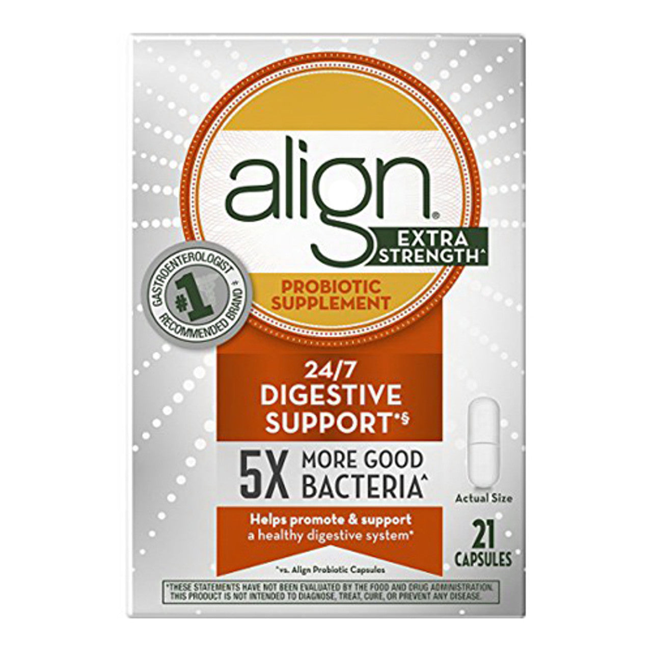 Align Extra Strength Daily Probiotic Capsules, 21 Ea