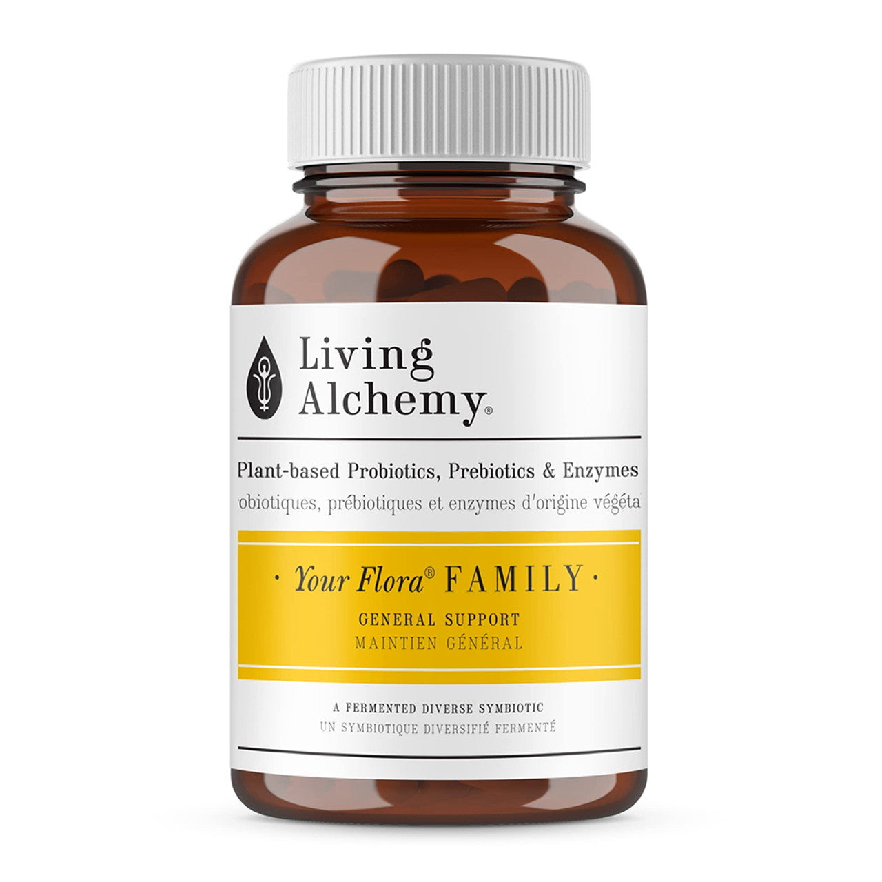 Living Alchemy Your Flora Probiotics Family Vegan Capsules, 60 Ct