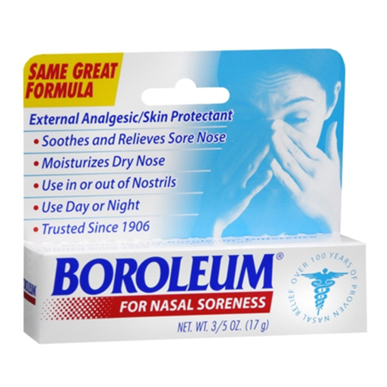 Boroleum Analgesic Ointment Relieves Sore Nose, 0.60 oz