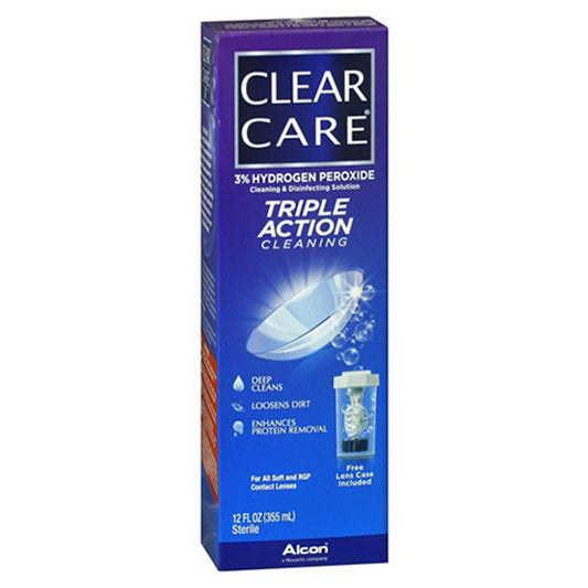 AoseClear Care Cleaner And Disinfectant Solution For Contact Lens - 12 Oz