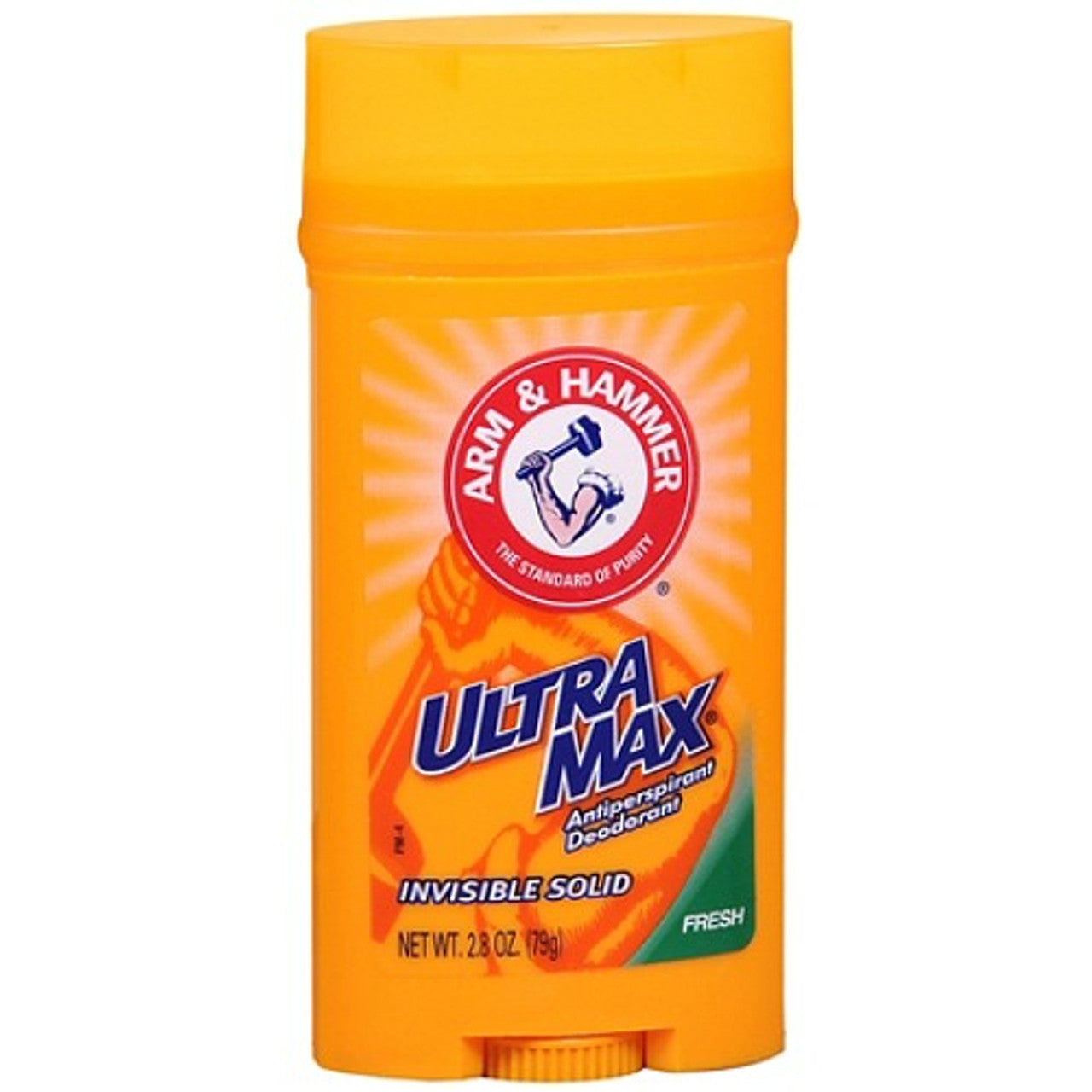 Arm & Hammer Ultramax Anti-Perspirant Deodorant Invisible Solid, Fresh - 2.8 Oz