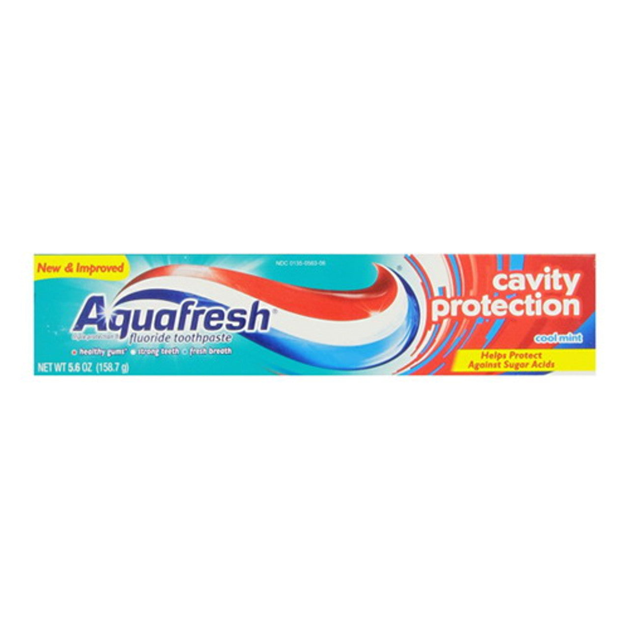 Aquafresh Cavity Triple Protection Fluoride Toothpaste, Cool Mint - 5.6 Oz