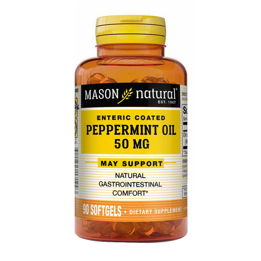 Mason Natural Peppermint Oil 50Mg Enteric Coated Softgels - 90 Ea
