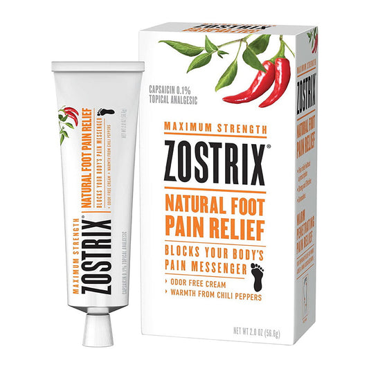 Zostrix Original Strength Natural Odor Free Pain Relief Cream, 2 Oz