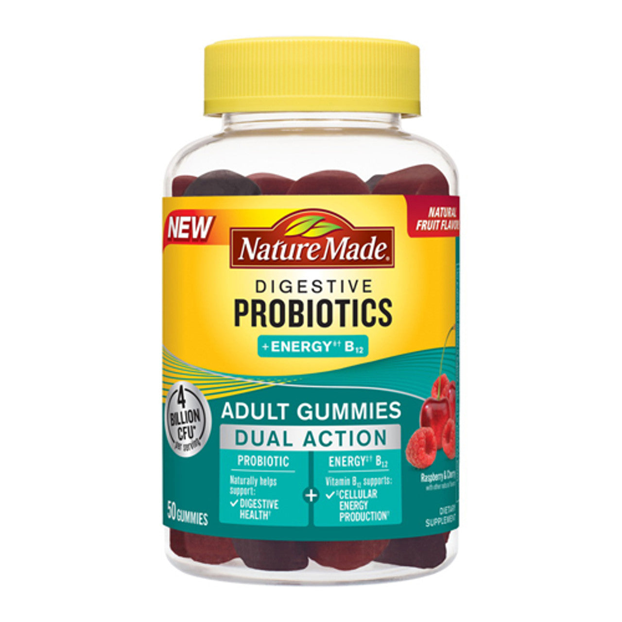 Nature Made Digestive Probiotics and Energy B12 Gummies, 50 Ea