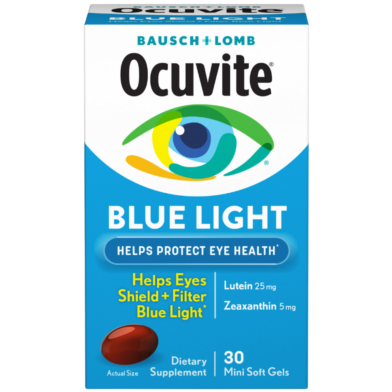OcuVitamins e Blue Light Eye Treatment Soft Gels, 30 Ct