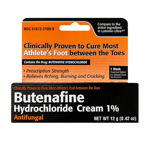 Taro Butenafine Hydrochloride 1% Athlete's Foot Antifungal Cream, 12 Gm