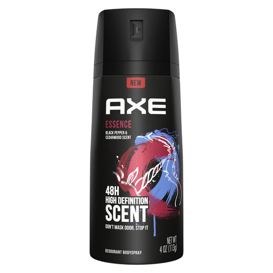 Axe Deodorant Body Spray For Men , Essence, 4 Oz
