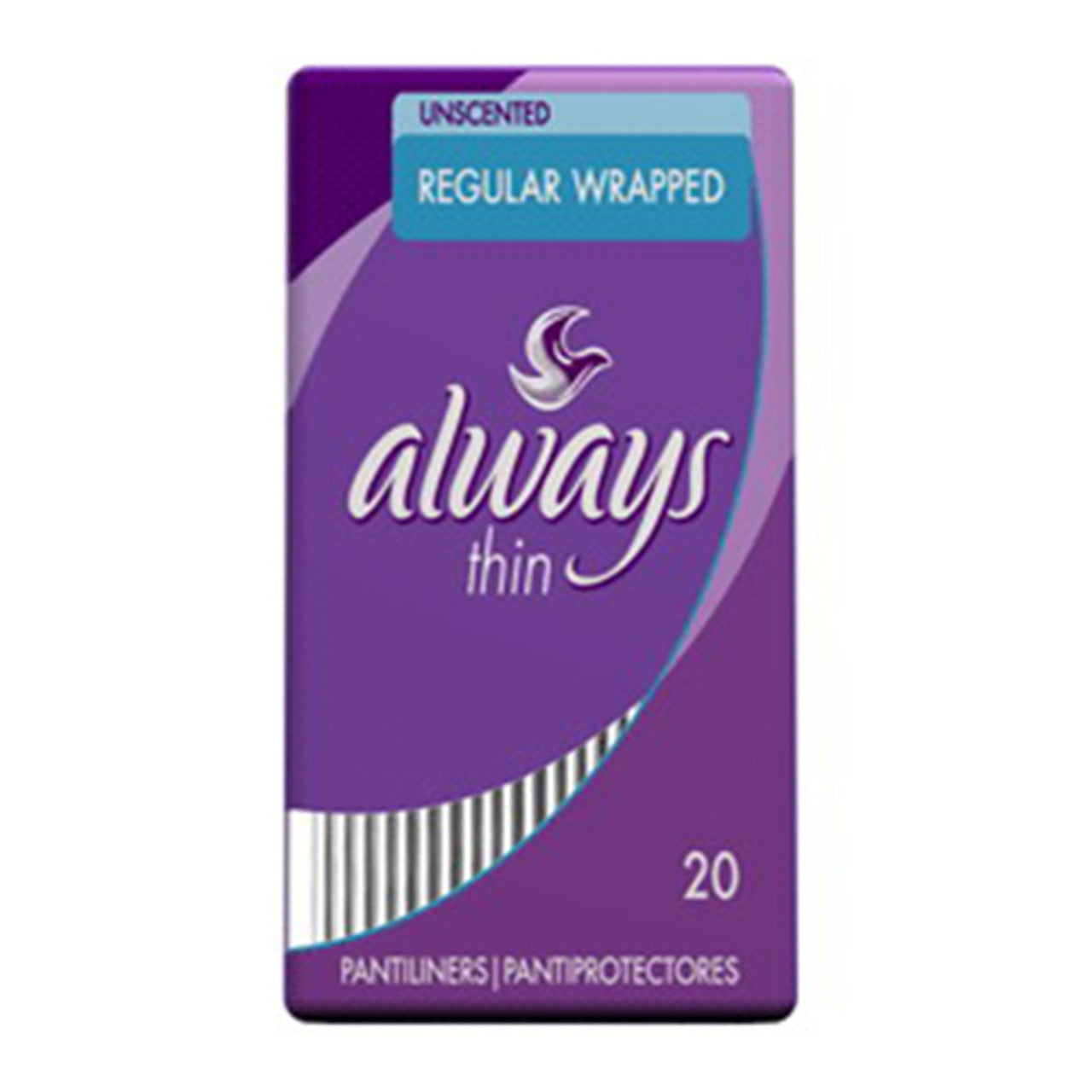 Always Thin Fresh Pantiliners, Unscented Regular - 20 Pads