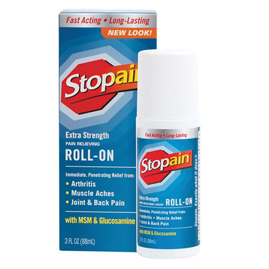 Stopain Extra Strength Pain Releving Roll-On With Msm And Glucosamine - 3 Oz