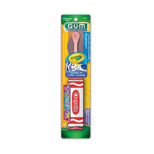 Butler G-U-M Crayola Power Toothbrush With Cap And Stickers - 1 Ea