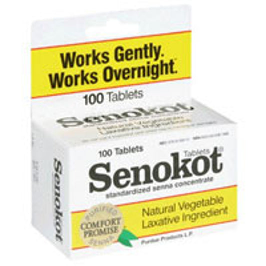 Senokot Natural Vegetable Laxative Tablets With Senna Concentrate - 100 Ea