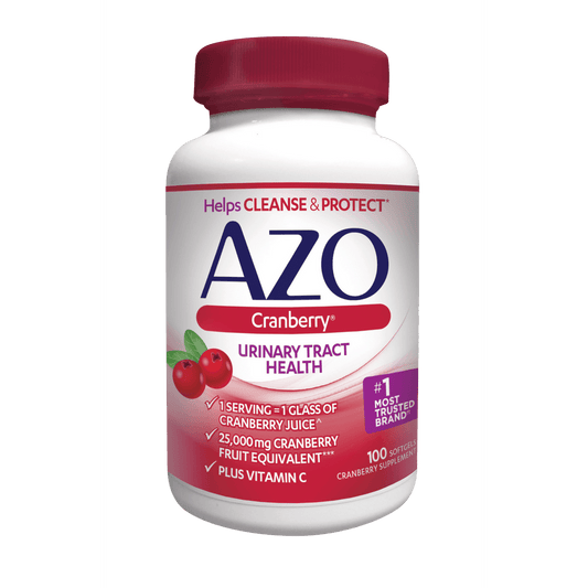 Azo Cranberry For Urinary Tract Infections Max Strength, 100 Softgels