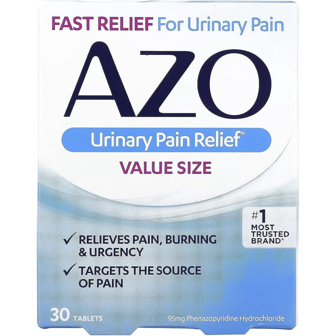 Azo Standard Urinary Pain Relief Tablets, 30 Ea