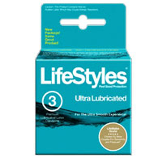 Lifestyles Condoms Ultra Lubricated Condoms - 3 Ea