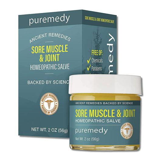 Puremedy Sore Muscles And Joint Relief Homeopathic Skin Salve, 2 Oz