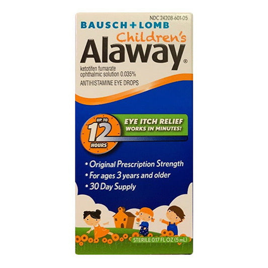 Bausch + Lomb Alaway Childrens Antihistamine Eye Drops, 0.17 Oz