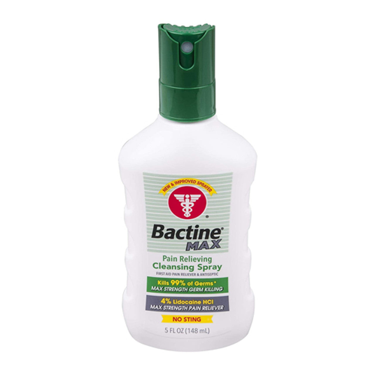 Bactine Max Pain Relieving Cleansing Spray, White, 5 Oz