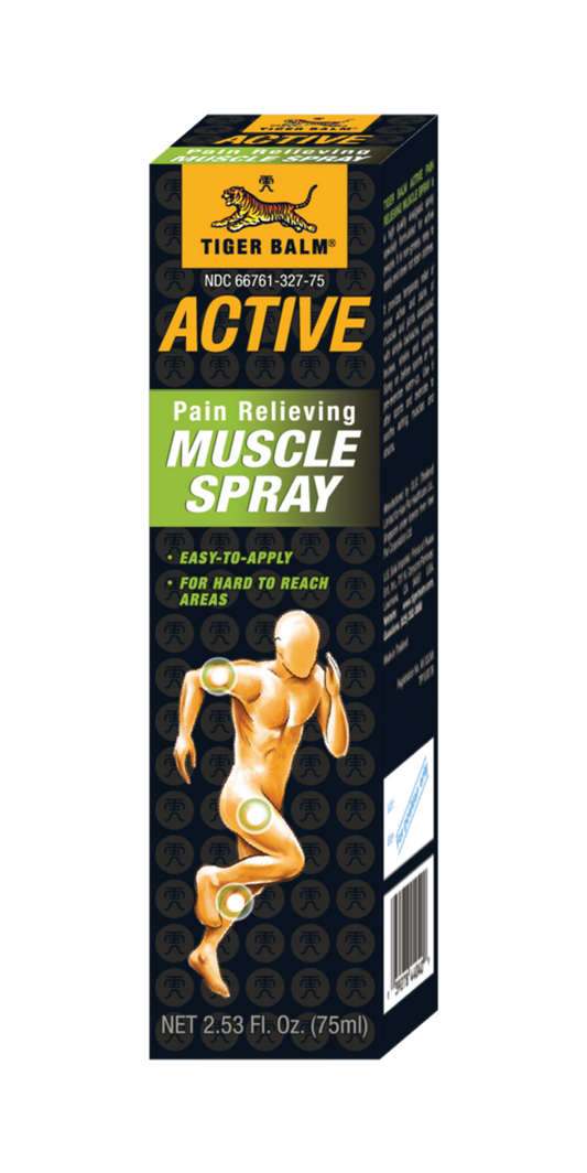 Tiger Balm Active Pain Relieving Muscle Spray, 2.53 Oz