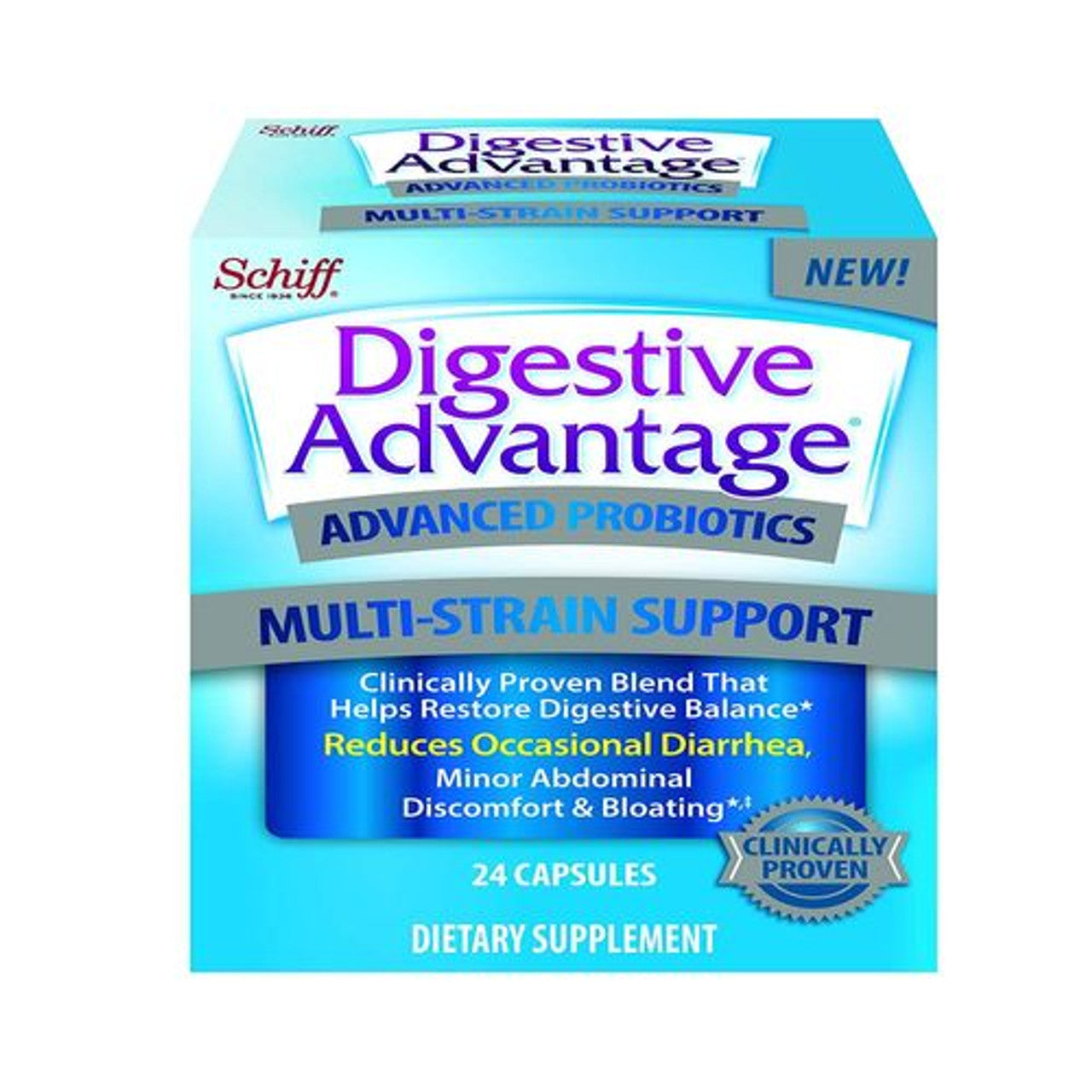 Digestive Advantage Advanced Probiotics Multi Strain Support, 24 Ea