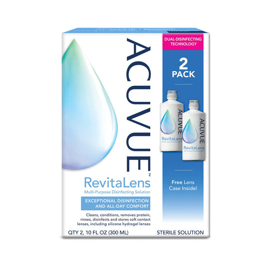 Acuvue ReVitamins aLens Multi Purpose Disinfecting Solution 10 Oz, Pack of 2