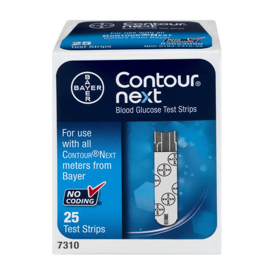 Contour Next Blood Glucose Test Strips, 25 Ea