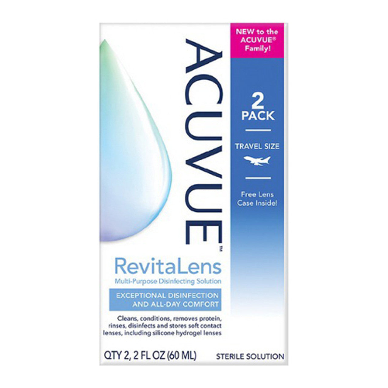 Acuvue ReVitamins alens Multi Purpose Disinfecting Solution, 2 Ea , 2 Oz