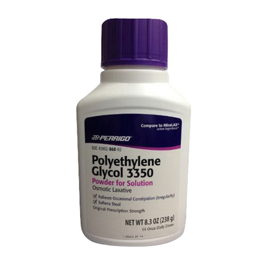 Perrigo Polyethylene Glycol 3350 Oral Solution Powder for Irregularity - 8.3 Oz