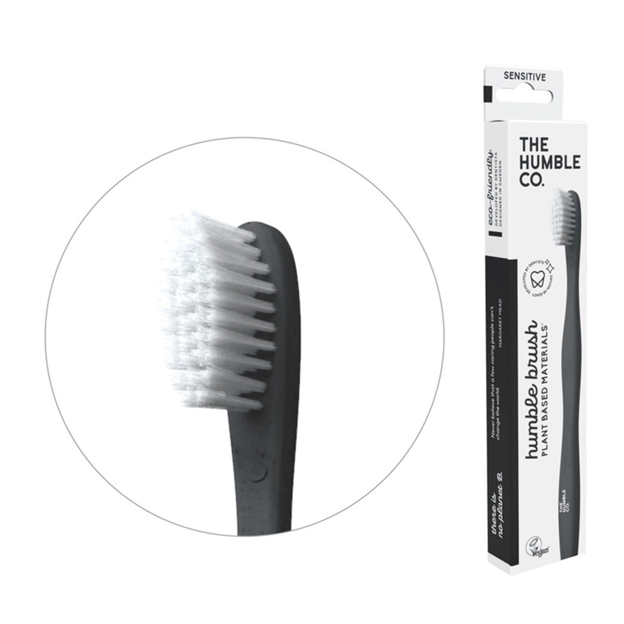 The Humble Co Plant Based Toothbrush Sensitive, White, 1 Ea