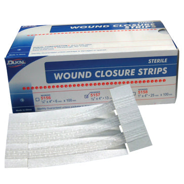 DUKAL WOUND CLOSURE STRIPS STL 1/4X4