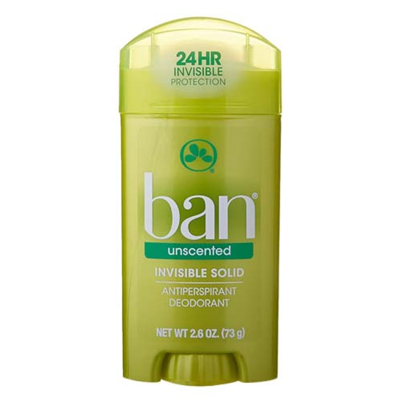 Ban Invisible Solid Anti-Perspirant And Deodorant, Unscented, Intensely Fresh - 2.6 Oz